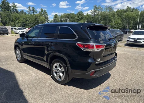 2016 Toyota Highlander Hybrid Ltd Platinum из США, поврежденный, VIN 5TDDCRFH0GS015387